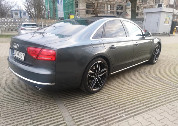 Audi A8 cena 97500 przebieg: 253000, rok produkcji 2013 z Wrocław małe 67